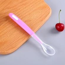 Прочная Нетоксичная портативная ложка посуда для кухни мягкий экологичный практичный силиконовый материал для кормления детей