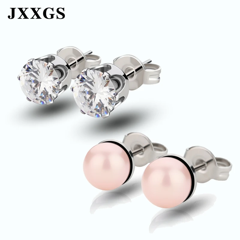 JXXGS модные серьги-гвоздики для женщин зеленый/красный/розовый/синий/желтый