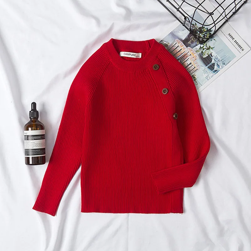 Funfeliz свитер для маленьких девочек осенне-зимняя одежда Детские свитера пуловер