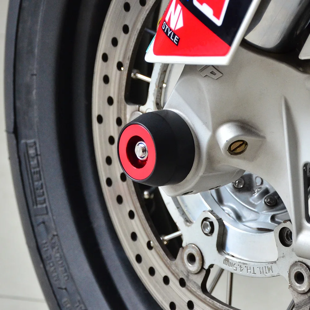 Motorcycle Front Rear Axle Sliders Fork Crash Protector For Aprilia Shiver 900 Motorcycle Front Rear Axle Sliders Fork Crash Protector For Aprilia Shiver 900