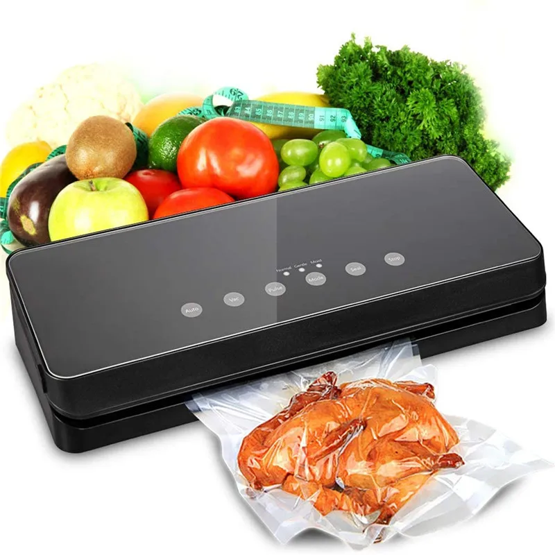 Upgraded Full Automatic Vacuum Sealer Machine Food Packaging Vacuum Food Sealing Machine Packer 220V/110V LED For Food Storage_voghion.com