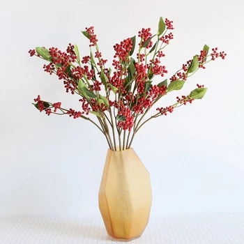 

10PCS Simulation plastic small fruit simulation fruit branch home decoration simulation flower decoration berries