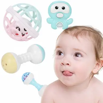 

Kuulee Baby rattle Plastic Multicolor New Born Bites Toy Macarons Baby Rattles Crib Toys Mobiles Kids Baby Toys 0-2 years old