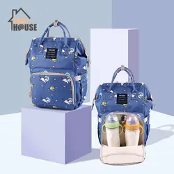 Snailhouse сумка для мам многофункциональная Большая вместительная сумка для подгузников модная сумка с принтом для мам и путешествий рюкзак