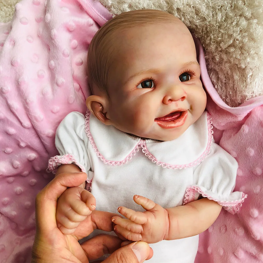 50 см 2" Bebe Reborn полное тело силиконовая кукла новорождённого кукольные бонеки Infantil Meninas Boneca Reborn Toys для детская Кукла Reborn