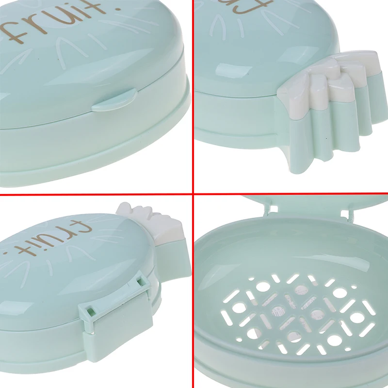 Creative Fruit Pineapple Soap Box Portable Travel Soap Container Bathroom Soap Drain Holder Case Bathroom Accessories
