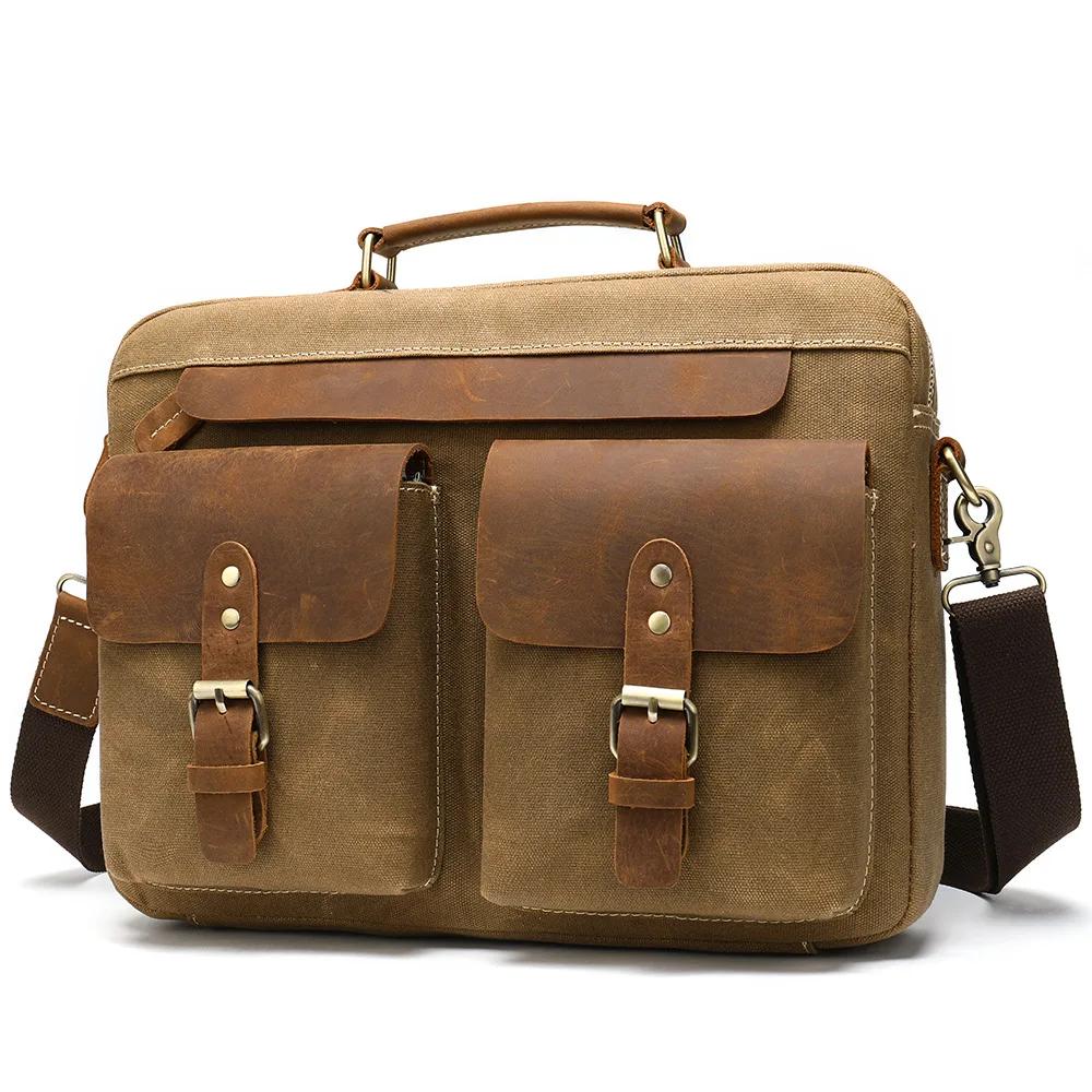 us luggage leather briefcase