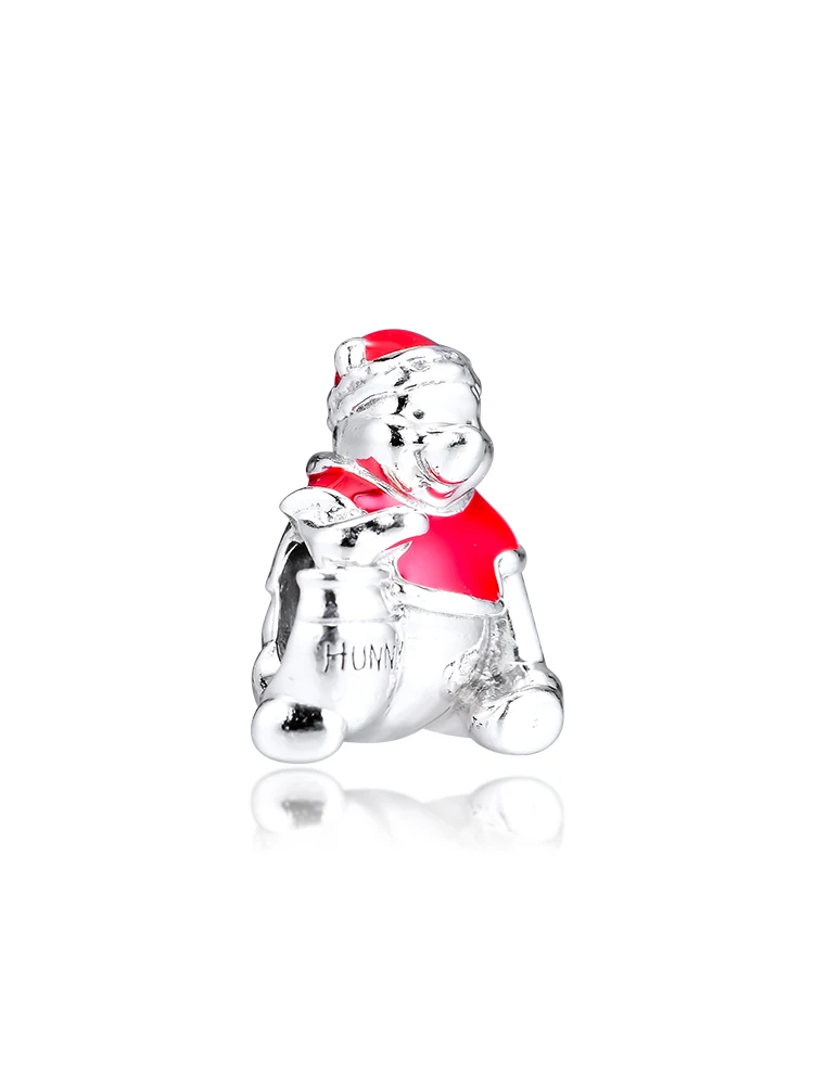 DIY подходит для браслетов Pandora Charms mouse honey Pot рождественские бусы 925 пробы-серебро-ювелирные изделия