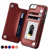 Funda billetera de lujo Fundas para iPhone 11 Pro Max funda de silicona suave para iPhone 5 y 5s SE 6 6s 8 7 Plus X XR XS MAX cuero teléfono Fundas traseras Capinha Shell ► Foto 1/6