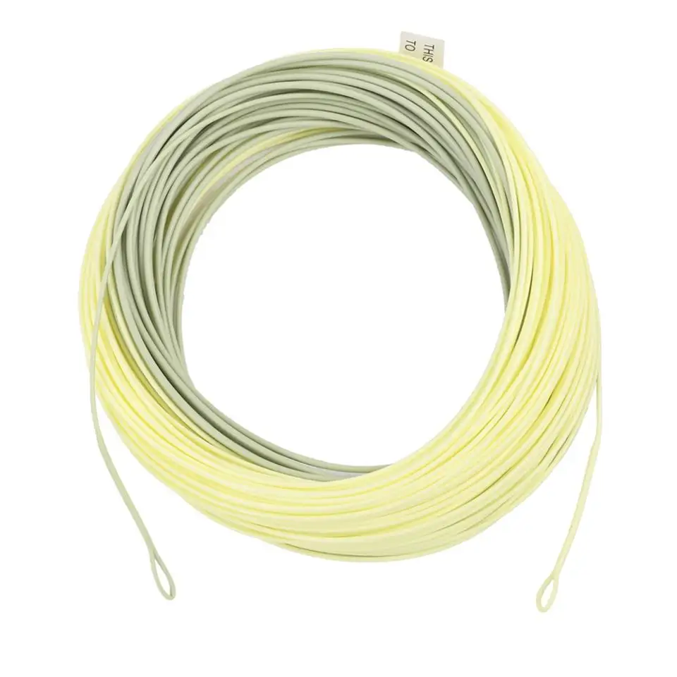 Maximumcatch выходящая короткая Летающая леска 8/9/10wt 100FT Moss/Lvory цвет Вес вперед Летающая леска с 2 сварными петлями - Цвет: Line Only