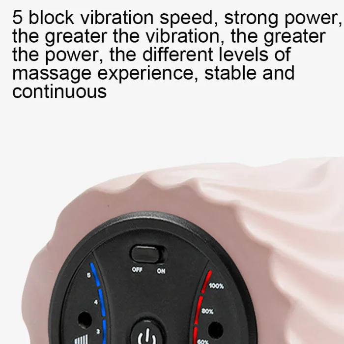 Electric Yoga Column Foam Shaft Muscle Relax Stovepipe Vibration Massage Pain Relieve Roller FK88