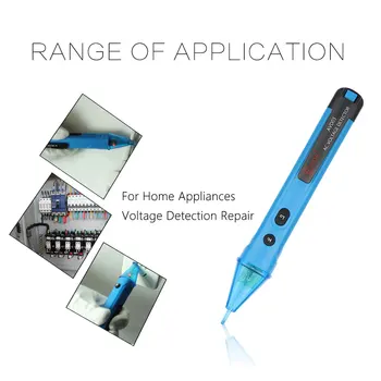

1PCS Electric Indicator LED Light Test Pencil 12-1000V Socket Wall AC Power Outlet Voltage Detector Sensor Tester Pen Drop Ship