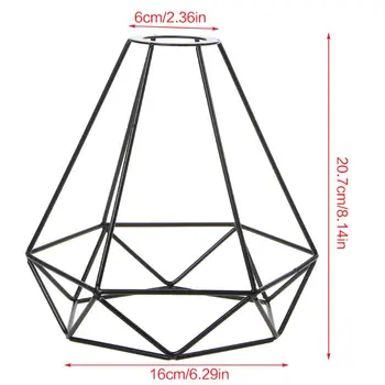 

Lampshade Pendant Light Decor Indutrial Wire Cage Style Retro Birdcage Style Ceiling Metal Easy Fit For Home