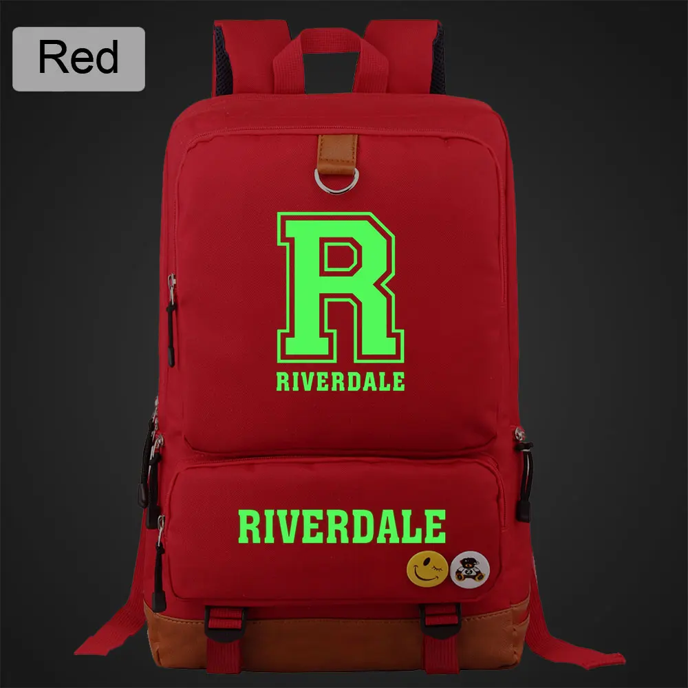 DL04-18 Blue Luminous Riverdale South Side Serpents Boy Girl Book School Bag Women Bagpack Teenagers Schoolbags Men Student Backpack - Color: DL04-18