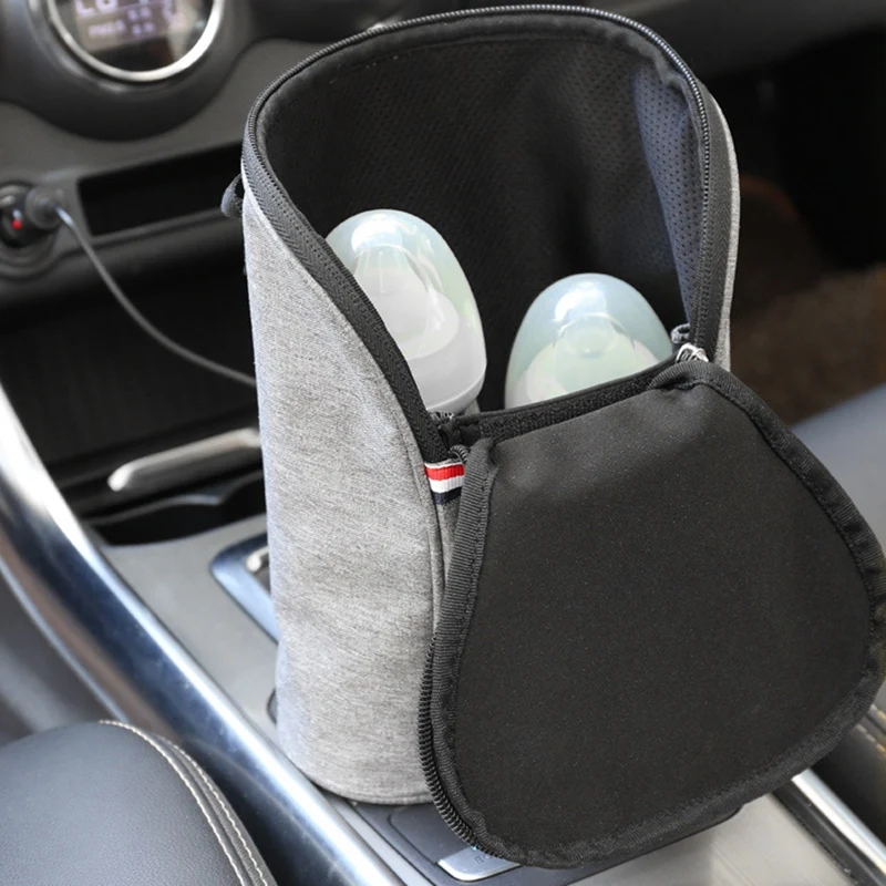 Новая Автомобильная двойная бутылка теплая сумка для молока USB грелка воды