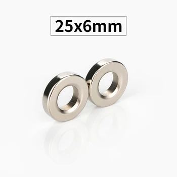 

RKZCT 25x6 Hole 13mm Super Powerful Strong Counterbore Magnet Round Ring Countersunk Hole NdFeB Magnets 5PCS 10PCS 15PCS 20PCS