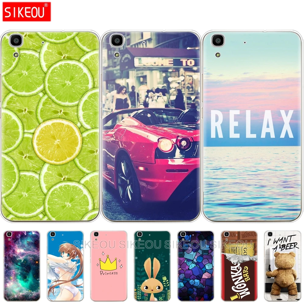 

SIKEOU For Phone Cases Huawei Y6 y 6 5.0'' Soft Silicon TPU Cover Skin Cute For Coque Huawei Honor 4A 4 a Honor4a Case cute