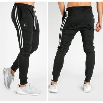 

Men's Jogger Casual Lace-up Pants Fitness Sportswear Sportswear Bottoms Skinny Track Pants Trousers Black Gym Jogger Track Pants