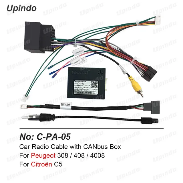 車のラジオ用のcan-busケーブル,プジョー308 408 4008シトロエンc5用の 