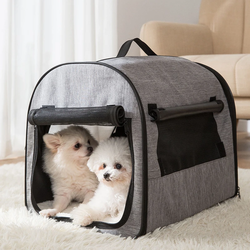 Jaula portátil para cama perrera, bolsa para cajas de viaje plegables para cachorros, gatitos, medianos, gatos y pequeños|Transportines para perros| - AliExpress