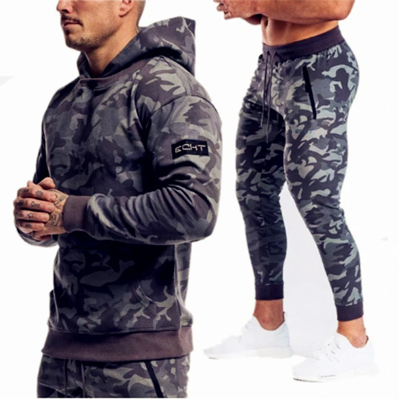 nuevo conjunto de chandal con capucha de otomino para hombre, sudadera para hombre, pantalones de moda de varios bolsillos, c - Цвет: Тёмно-синий