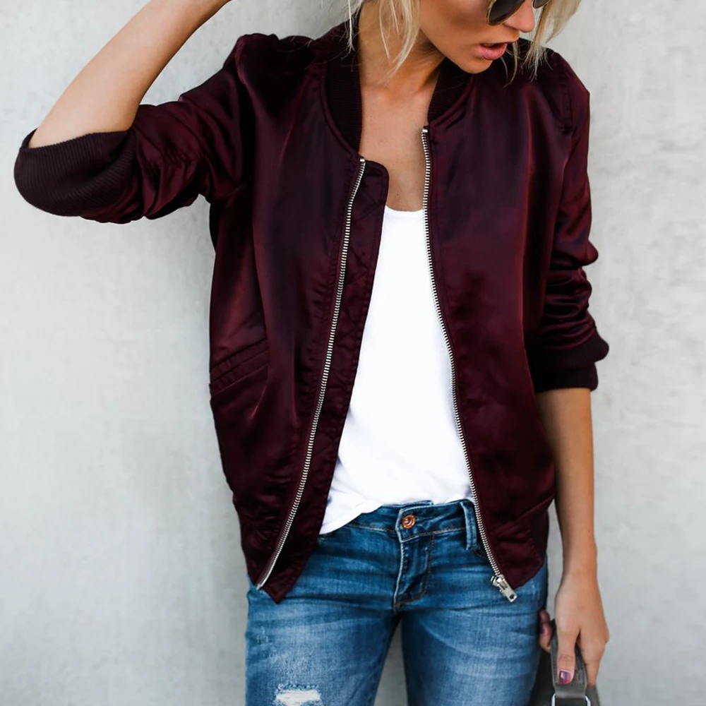 HEFLASHOR Windbreaker Jacket Women's Summer Coats Long Sleeve Basic Jackets Bomber Thin Outwear New Fashion Tops | Женская одежда