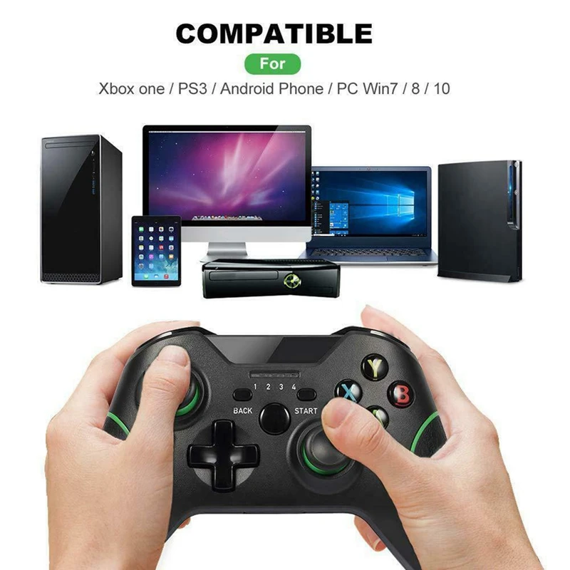 ABGN Hot-2.4G беспроводной игровой контроллер геймпад джойстик комплект для Xbox One PS3 ПК Android