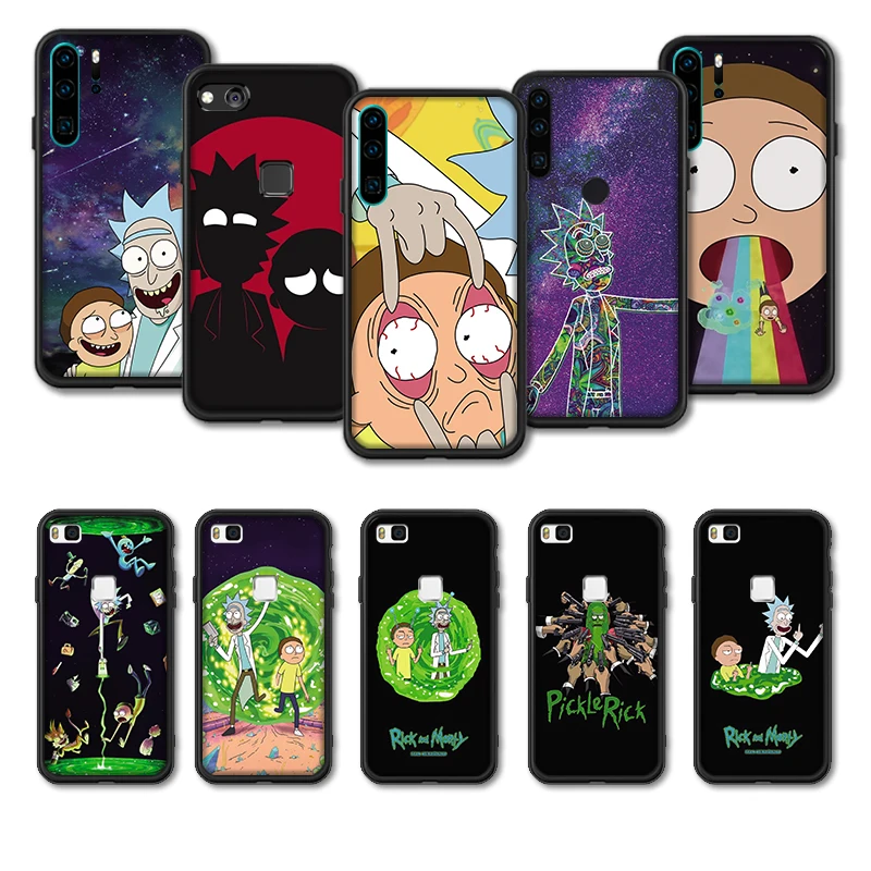 Case For Huawei Mate 30 20 Lite pro Fabric TPU Silicone Bumper Back Rick and morty Cover 20pro 10lite Mate20 capa |