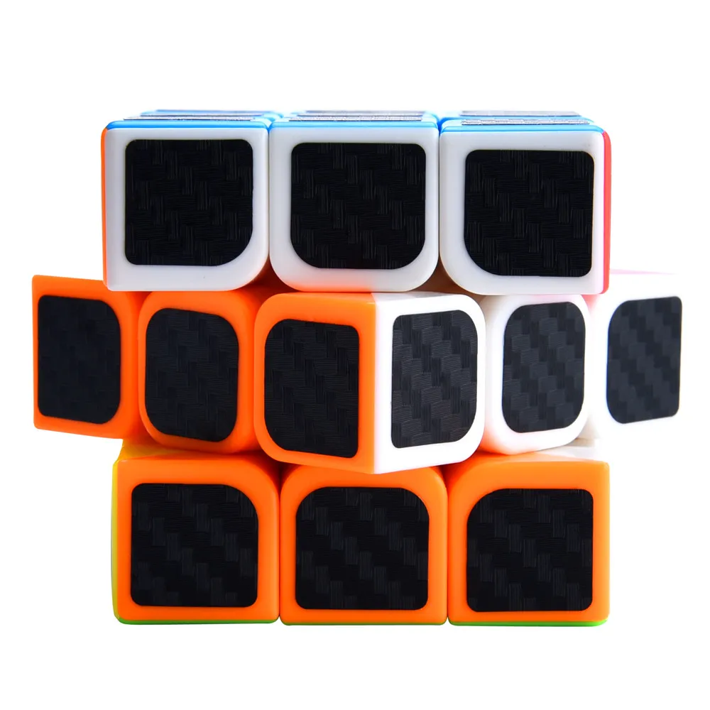 Обучающие игрушки для детей 3x3x3 speed Cube наклейка из углеродного волокна для гладкой Волшебная кубическая мозаика T813