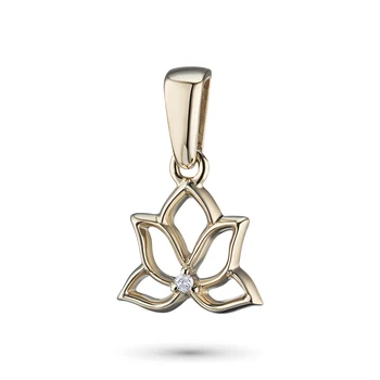 

Red gold pendant with Diamond