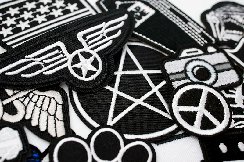 YEAHHH STAR PEACE Iron On Patches Apparel Sewing Fabric Handmade Appliques For Clothing Music Stickers Badges Parche CAT ROUTH66 Cords 