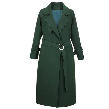 

2020 New Fashion Atumn Women trench Coat Plus Size 4XL Long Turn down Collar Female Windbreaker Outwear Hot Tops LX1336