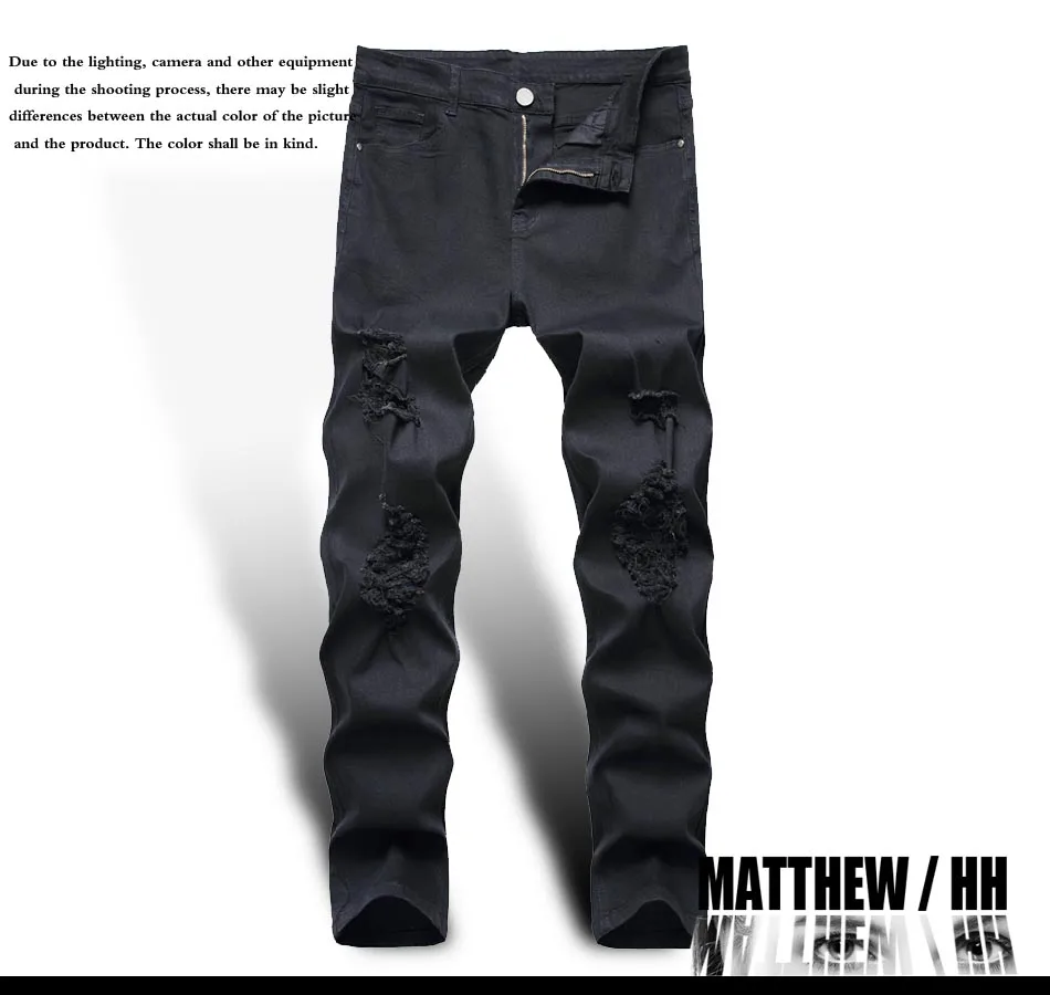 

2020 Winter Men's jeans men's straight zipper jeans men's casual fashion pants B003