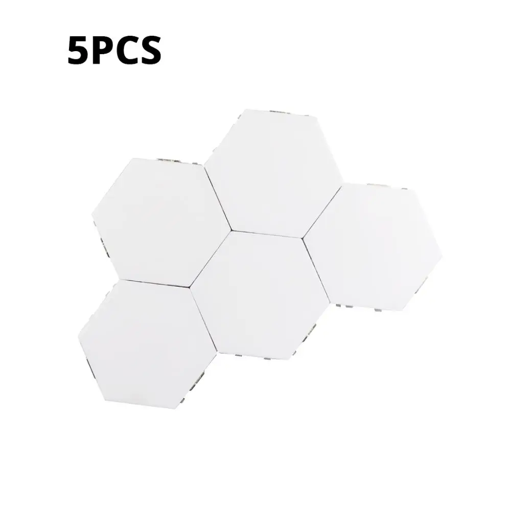 5 PCS Новинки, настенный светильник с сенсорным датчиком, светодиодный, Квантовый светильник, Магнитный модуль, кольцо, Ночной светильник, сделай сам, для помещений, Новое поступление, декоративная лампа - Цвет: 5 PCS