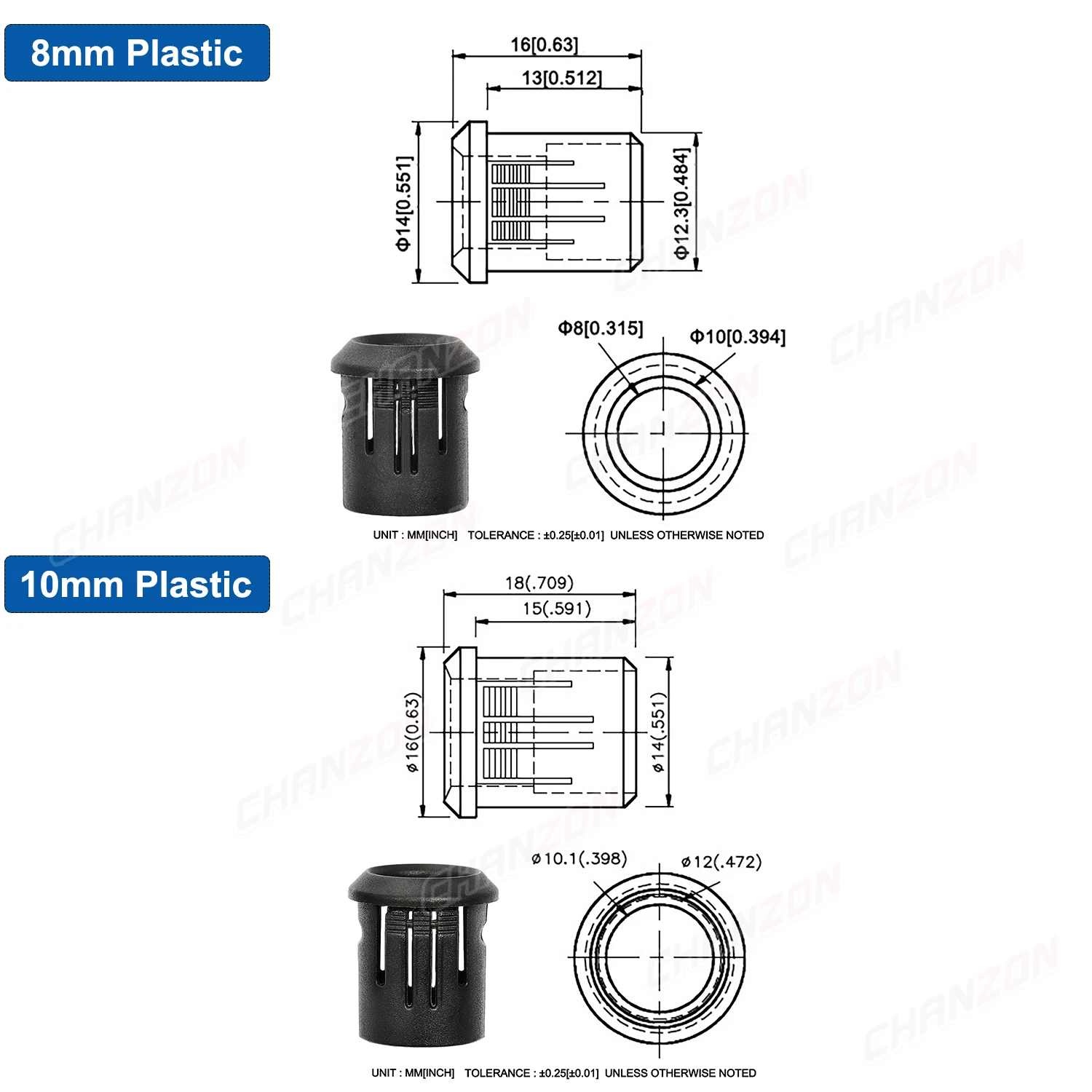 Lamp holder 3mm 5mm 8mm 10mm LED holder socket clip bezel light emitting diode lamp base cover metal chrome plastic display blub cup case