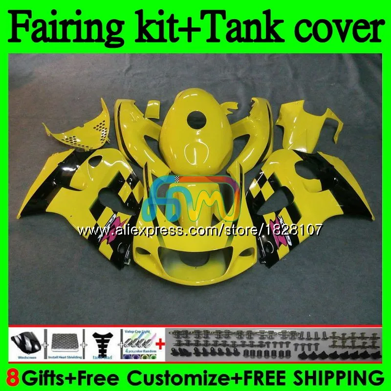 Майка для SUZUKI GSXR600 GSXR 750 600 SRAD GSXR750 92BS. 54 GSXR-600 96 97 98 99 00 1996 1997 1998 1999 желтый черный 2000 обтекатель - Цвет: No. 1