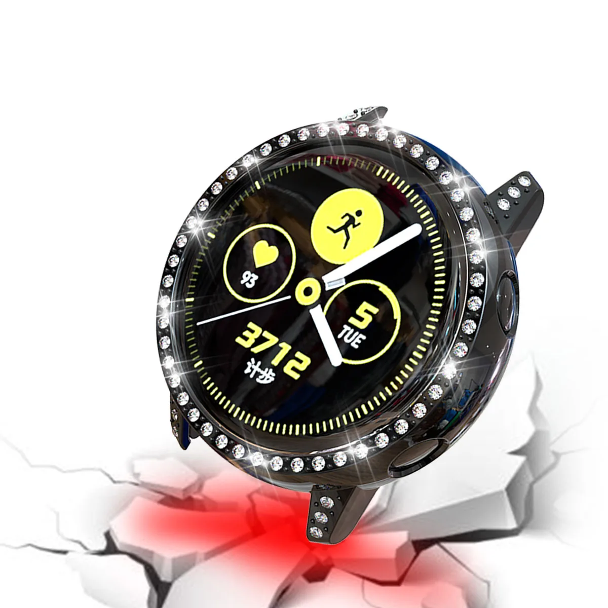 Чехол для часов для samsung Galaxy Watch Active Case Женский защитный чехол с алмазным покрытием