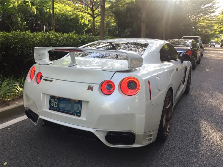 Задний фонарь для автомобиля Nissan GT-R 2009- GTR светодиодный задние фары, противотуманные фары Габаритные огни DRL Тюнинг автомобилей, автомобильные аксессуары
