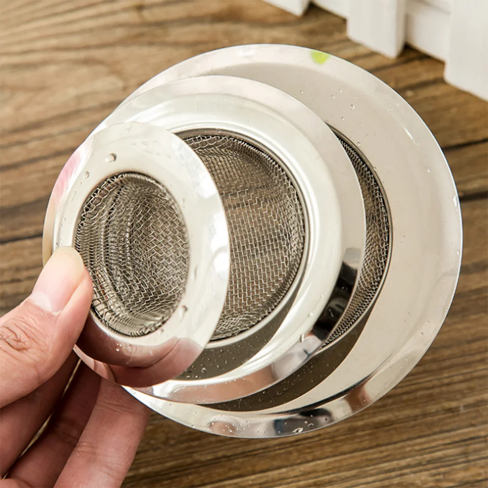 cm/9cm/11cm Stainless Steel Sink Strainer Shower Sewer Outfall Anti-blocking Floor Drain Hair Stopper Catcher Kitchen Accessorie