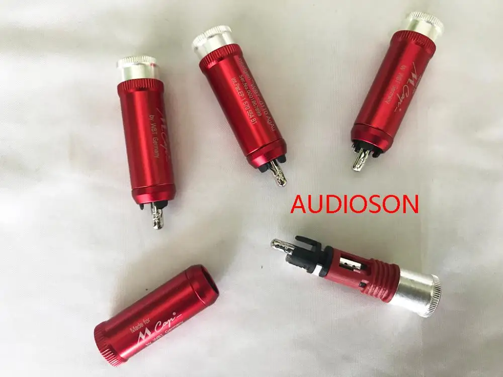 Hi-End Mundorf M-Cap nextgen WBT-0110AgAu 시그니처 RCA 1 set of 4pieces 로듐 도금