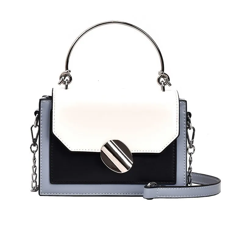 

Designer Bags Famous Brand Women Bags 2019 New Quality PU Leather Purses And Handbags Contrast Color Shoulder Crossbody Bags
