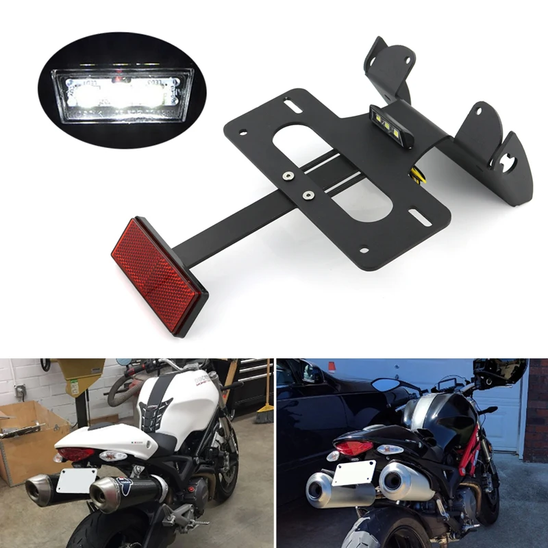 Eliminatore Parafango Posteriore Per BMW S1000R/RR – Portatarga Ultra Leggero In Acciaio Nero