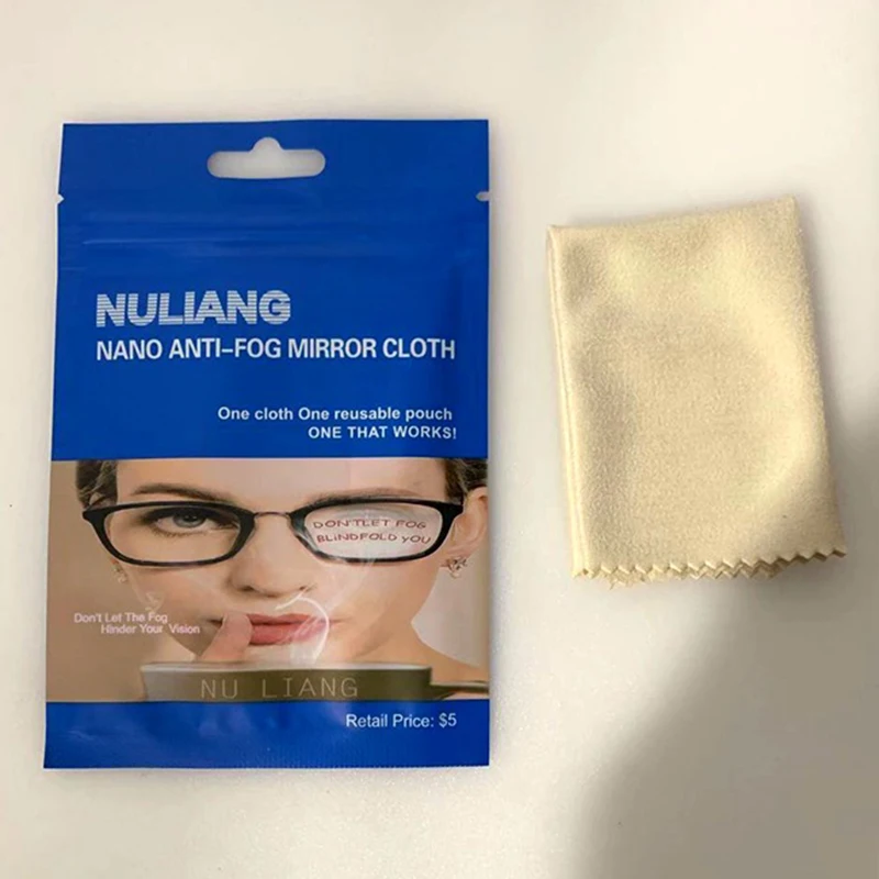 

10pcs/1Lot 130*140mm Anti-fog Wet Glasses Cloth Thicken Clear View Lens Computer Mirror Clearing Wipe Cloth
