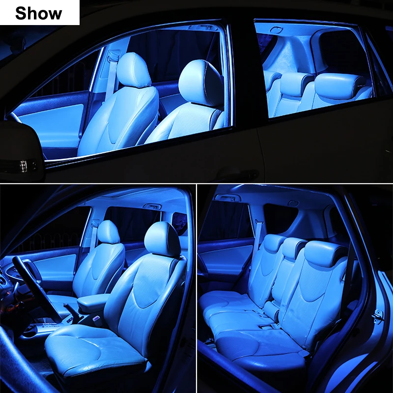 16x Blue Interior LED Lights Package Kit for 1997-2003 Ford F150 F-150