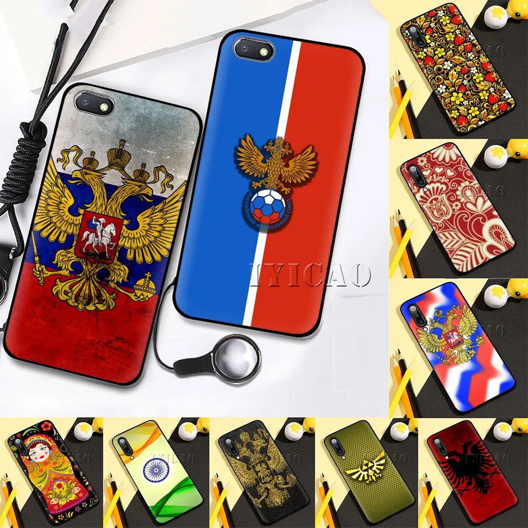 the Flag of Russian bear eagle cell Soft Silicone Case for Redmi 5 6 7 4A 5A 7A 8A 4X 6A Plus S2 Go K20 Pro | Мобильные телефоны и