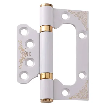 

2pcs 4 Inches Flush Hinges Real Wood Door Hinge Stainless Steel Bearing Door Folding Sheet Steel Ball 3.0 Thick Mute