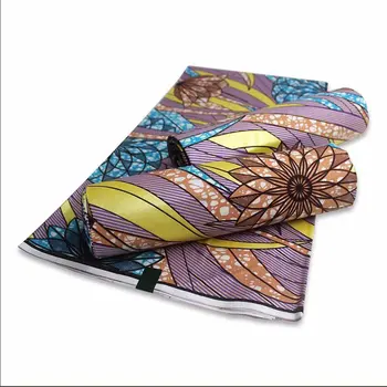 

African gold Wax Fabric 100% cotton High Quality African Fabric Wax Print Ankara Wax For Sewing 6yards Women Fabric