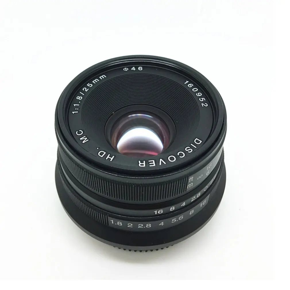 Портативный 25 мм F/1,825-1,8 E-Mount Prime Lens ручная фокусировка объектив прочный аксессуары для камеры sony/Canon/Fuji/M43 камера