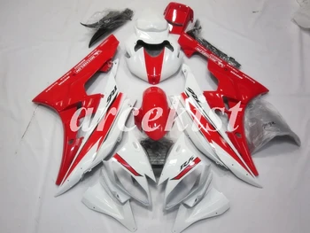 

4 Gifts New ABS Injection Mold Motorcycle Full Fairings Kit Fit For YAMAHA YZF-R6 2006 2007 R6 06 07 bodywork set Red white