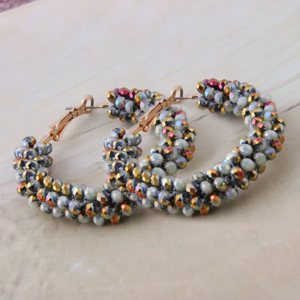 Серьги NeeFuWoFuDrop висячие серьги в богемном стиле с кристаллами упаковке длинные